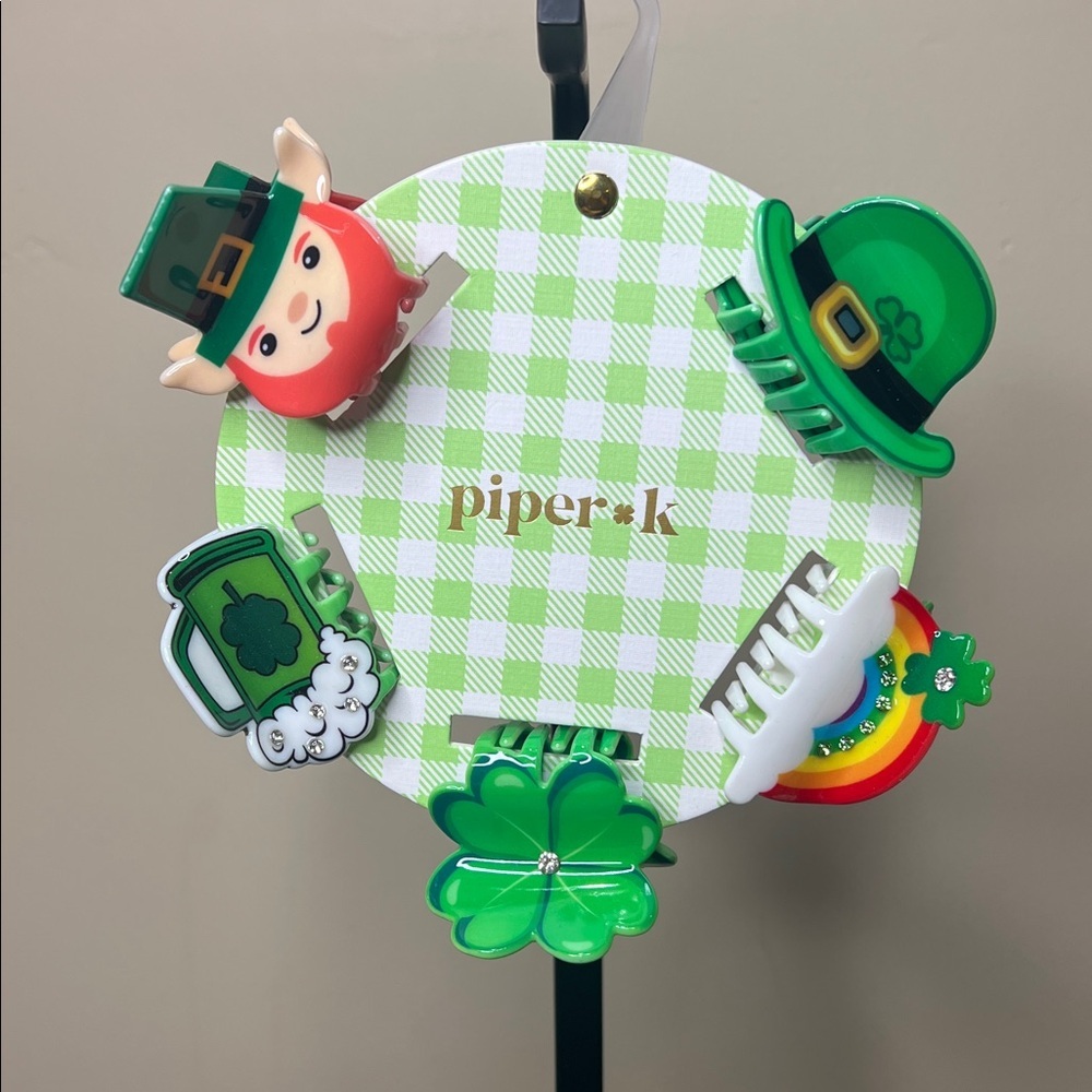 Piper K | Whimsical St Patrick’s Day Hair Clips 🍀